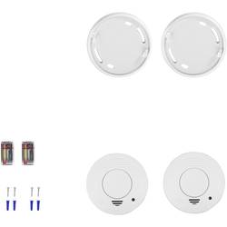 Smartwares FSM-11512 detektor kouře sada 2 ks vč. baterie s životností 5 let na baterii (Ø x v) 100 mm x 35 mm