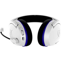HyperX Cloud Stinger Core Headset uzavřená (Over Ear) bezdrátová stereo bílá, modrá regulace hlasitosti, Vypnutí zvuku mikrofonu Gaming