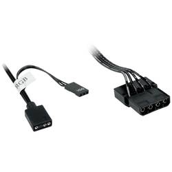 Inter-Tech Argus RS08 PC větrák s krytem černá (š x v x h) 120 x 120 x 25 mm vč. dálkového ovládání, včetně LED osvětlení