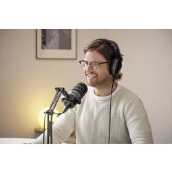 RODE Microphones PodMic na stojanu USB mikrofon Druh přenosu:USB, kabelový USB-C®, na sluchátka (jack 3,5 mm) USB, kabelový