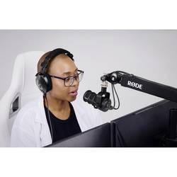 RODE Microphones PodMic na stojanu USB mikrofon Druh přenosu:USB, kabelový USB-C®, na sluchátka (jack 3,5 mm) USB, kabelový