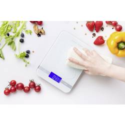 Sygonix digitální kuchyňská váha digitální Max. váživost=5 kg mléčné sklo 165 x 220 x 20