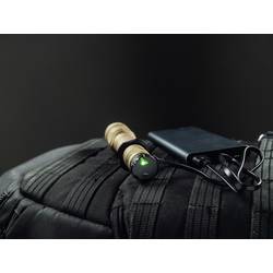 ArmyTek Dobermann Pro Magnet USB Sand Warm LED kapesní svítilna, poutko na ruku, s brašnou, napájeno akumulátorem, 1400 lm, 164 g