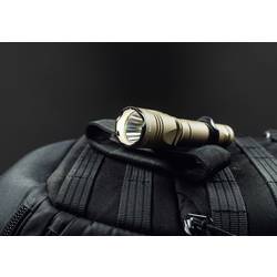 ArmyTek Dobermann Pro Magnet USB Sand Warm LED kapesní svítilna, poutko na ruku, s brašnou, napájeno akumulátorem, 1400 lm, 164 g