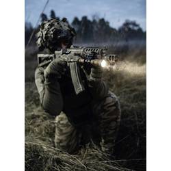 ArmyTek Dobermann Pro Magnet USB Sand Warm LED kapesní svítilna, poutko na ruku, s brašnou, napájeno akumulátorem, 1400 lm, 164 g