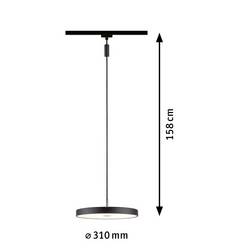 Paulmann Hildor LED pásové reflektory URail 15 W LED černá (matná)