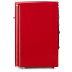 DOMO DO91703R chladnička Energetická třída (EEK2021): D (A - G) 120 l stojící spotřebič červená