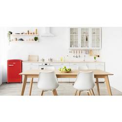 DOMO DO91703R chladnička Energetická třída (EEK2021): D (A - G) 120 l stojící spotřebič červená