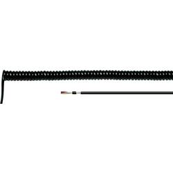 HELU 85918 spirálový kabel LiF12YD11Y 500 mm / 2000 mm 4 x 0.14 mm² černá 1 ks