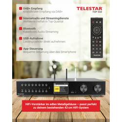 Telestar TOP 550 Schwarz tuner internetové rádio, Bluetooth®, CD přehrávač, DAB+, USB, černá