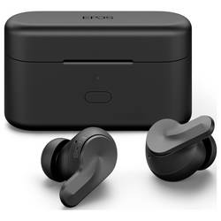 EPOS ADAPT E1 Headset do uší (In Ear) Bez kabelu, Bluetooth® stereo černá Potlačení hluku, Redukce šumu mikrofonu headset, Nabíjecí pouzdro, odolné vůči potu