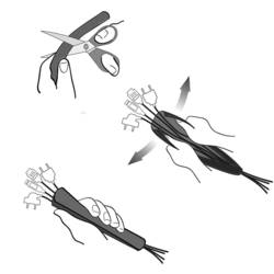 hadice na kabely Label the Cable PRO 5110 černá