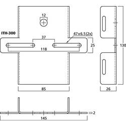 Monacor ITH-300 Sada držáku stožáru