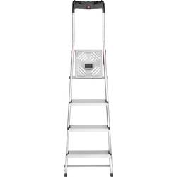 Hailo L60 StandardLine 8160-407 hliník štafle vč. odkládacího místa na nářadí max.prac. výška: 2.6 m stříbrná, červená, černá EN 131 4.4 kg