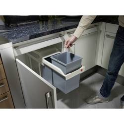 Hailo Multi-Box Duo L 3659-001 systém třídění odpadu 28 l ocelový plech (š x v x h) 262 x 505 x 448 mm šedá, bílá 1 ks