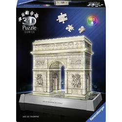 Ravensburger 3D Puzzle Iconics: Triumphari Paris s LED 12008029 RAVENSBURGER - 3D Puzzle Iconics Triumphbogen Paris - mit Licht 216 Teile 1 ks