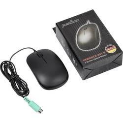Perixx Perimice-201 optická myš, přenos PS2, 3 tlačítko, 1000 dpi, černá