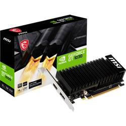 MSI grafická karta Nvidia GeForce GT1030 4 GB HDMI™, DisplayPort přetaktovaná, nízký profil
