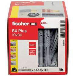 Fischer 568110 SX Plus rozpěrná hmoždinka 80 mm 10 mm 25 ks