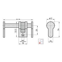 Basi 9000-0100 univerzální slepá cylindrická vložka