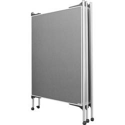 magnetoplan prezentační stěna Präsentationswandset Filz (š x v) 1200 mm x 1500 mm plsť šedá oboustranně použitelné, skládací, nástěnka 1101006