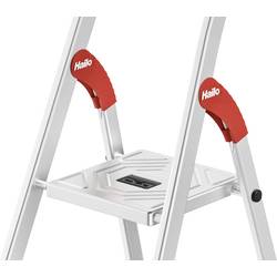 Hailo L60 StandardLine 8160-507 hliník štafle vč. odkládacího místa na nářadí max.prac. výška: 2.8 m stříbrná, červená, černá EN 131 5.1 kg