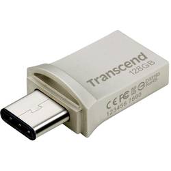 Transcend JetFlash 890 USB paměť pro smartphony/tablety stříbrná 128 GB USB 3.2 (Gen 2) , USB-C®