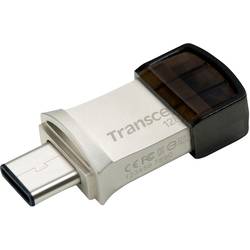 Transcend JetFlash 890 USB paměť pro smartphony/tablety stříbrná 128 GB USB 3.2 (Gen 2) , USB-C®