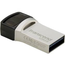 Transcend JetFlash 890 USB paměť pro smartphony/tablety stříbrná 128 GB USB 3.2 (Gen 2) , USB-C®