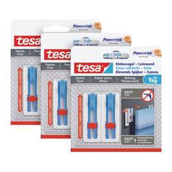 tesa 77778 Nastavitelné plátno s lepicí hřebíky bílá Množství: 6 ks