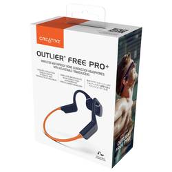 Creative Outlier Free Pro+ Headset otevřená (On Ear) Bluetooth® stereo oranžová voděodolná