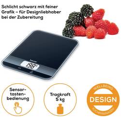 Beurer KS 19 kuchyňská váha digitální Max. váživost=5 kg černá 200 x 145 x 17