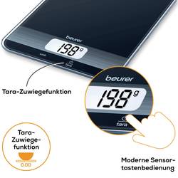 Beurer KS 19 kuchyňská váha digitální Max. váživost=5 kg černá 200 x 145 x 17