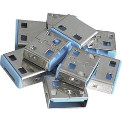 LINDY zámek portu USB USB-Lock sada 10 ks modrá zámek s klíčem bez klíče 40462