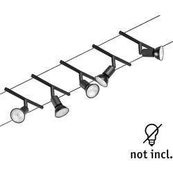Paulmann Wire Systems 94446 kompletní lankový systém GU5.3 černá (matná), chrom