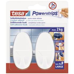 tesa POWERSTRIPS® Lepicí háček Large Oval bílá Množství: 2 ks