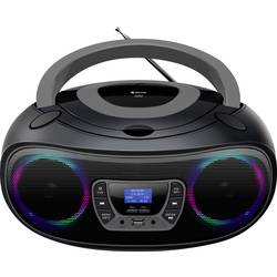Denver TDB-212GR 111141900020 rádio s CD, DAB+, DAB, FM, AUX, USB, Bluetooth, CD, černá, šedá