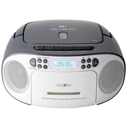 Reflexion CD-Player RCR2260DAB/GR rádio s CD, DAB+, DAB, FM, AUX, CD, kazeta, USB, bílá, šedá