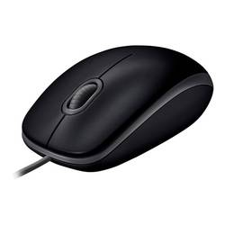 Logitech B110 optická myš, přenos USB, 3 tlačítko, 1000 dpi, černá