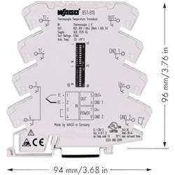 WAGO 857-810 Konfigurovatelný měřicí převodník pro termočlánky typu J, K 857-810