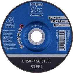 PFERD TOOLS 62215726 E 150-7 SG STEEL brusný kotouč lomený Průměr 150 mm Ø otvoru 22.23 mm ocel 10 ks