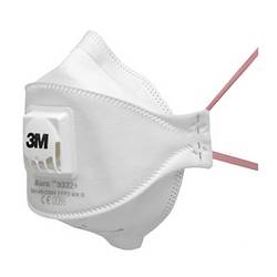 3M Aura™ 9332+ respirátor proti jemnému prachu, s ventilem FFP3 D 10 ks EN 149:2001, EN 149:2009 DIN 149:2001, DIN 149:2009