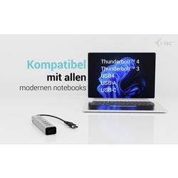 i-tec CAHUBMETAL7 USB kombinovaný hub šedá