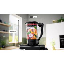 Bosch ThermoSafe Glasmixer für Bosch Küchenmaschine Serie 6 Nástavce na mixér černá, transparentní