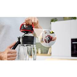 Bosch ThermoSafe Glasmixer für Bosch Küchenmaschine Serie 6 Nástavce na mixér černá, transparentní