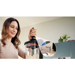 Bosch ThermoSafe Glasmixer für Bosch Küchenmaschine Serie 6 Nástavce na mixér černá, transparentní
