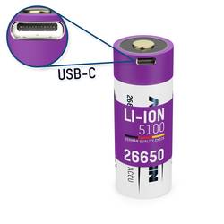 Ansmann 26650 USB-C USB-C® akumulátor 26650 Li-Ion 3.6 V 5100 mAh 1 ks
