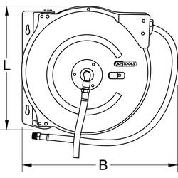 KS Tools 515.3440 navíjecí buben na tlakovou hadici 15 m 20.0 bar