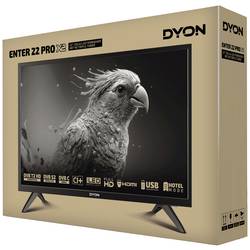 Dyon Enter 22 Pro X2 LED TV 55 cm 22 palec Energetická třída (EEK2021) E (A - G) CI+, DVB-C, DVB-S2, DVB-T2, Full HD černá