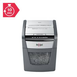 Rexel Optimum AutoFeed+ 50X skartovačka mikrořez 4 x 28 mm 20 l Počet listů (max.): 50 listů Křížový řez kancelářské sponky, sponky do sešívačky, kreditní karty